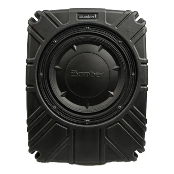Caixa Passiva Bomber Slim Selada Subwoofer 10 Polegadas 200w