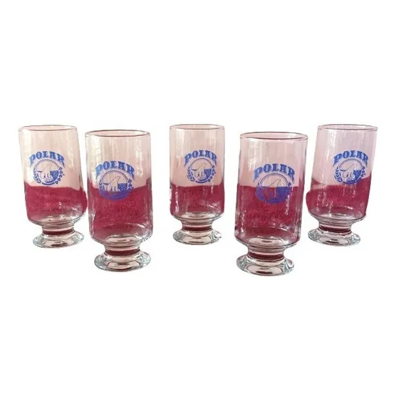 Vasos De Vidrio Copa Polar Coleccionable 0.25l 5 Unidades