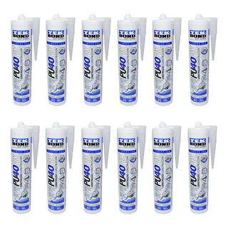 Kit 12 Pu 40 Fix Alta Performance Adesivo Multiuso 387g Cor Branco Kit 12 Pu 40 Fix Alta Performance Adesivo Multiuso 387g Cor Branco