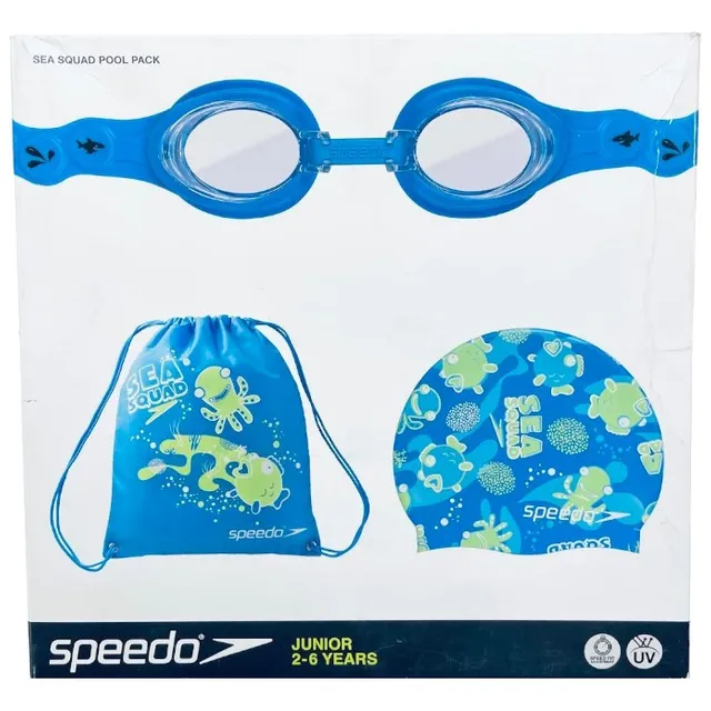 Set Lentes Bolso Y Gorro De Natacion Junior Speedo 