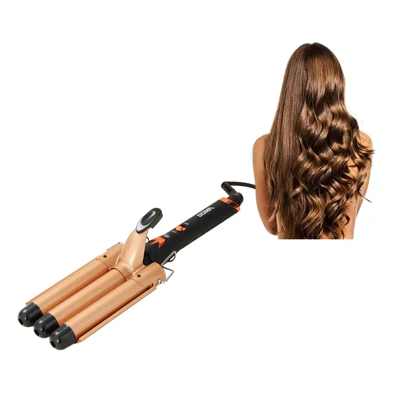 Buclera Rizador Ondulador Ondas Triple Barril Boma Bm-823