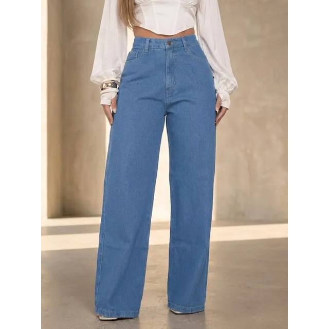 Calça Jeans Wide Leg  Pantalona