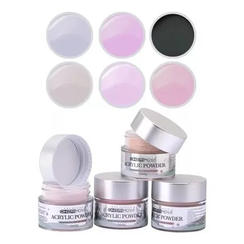 Set De 6 Acrílico De Colores Cherimoya Color Cream Colors