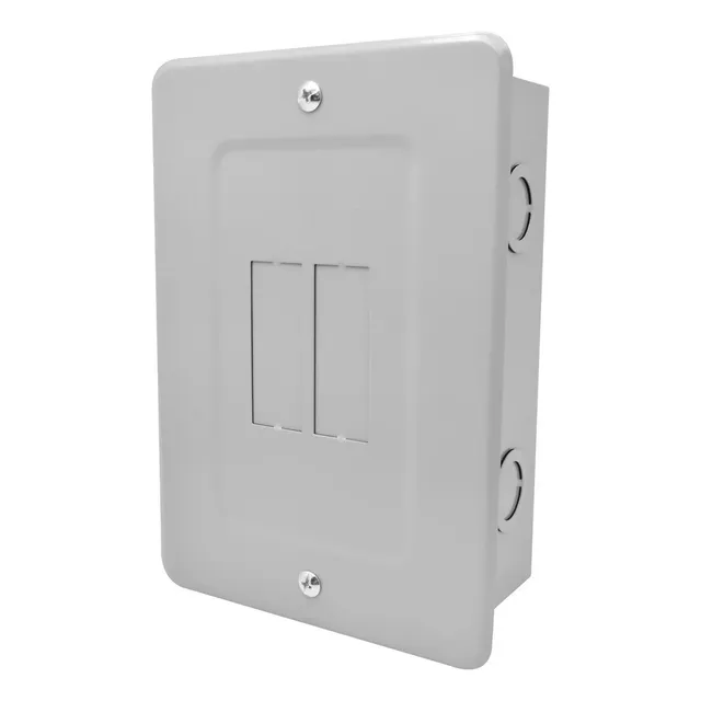 Tablero 2 Circuitos 60amps Sin Puerta Casa Brequera Electric