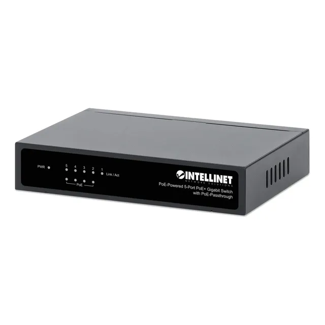 Switch Poe Intellinet 5 Ptos 10/100/1000 Gigabit 30w/pto