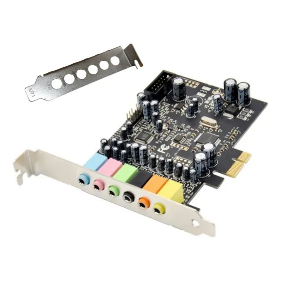 Placa De Sonido Gamer 8 Canales 7.1 Amitosai Mts-pcie71