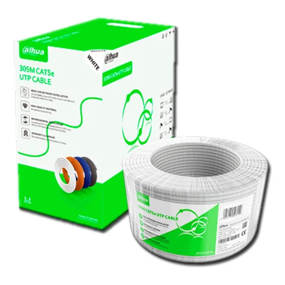 Cable Utp Cat5e Dahua 305mt 0.5mm Cobre 30% Blanco