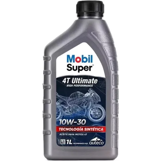 Aceite Lubricante Mobil 100% Sintetico Super Ultimate 4t 10w30 1 Lt