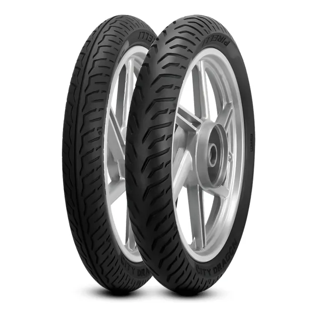 Pneu Moto Pirelli 80/100-18 + 100/80-18 City Dragon