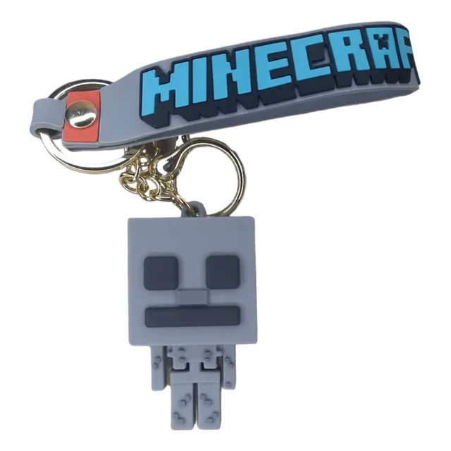 Llavero Importado Pvc Minecraft Steve Creeper Skeleton Lindo