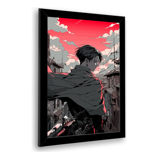 Quadro Levi Ackerman Attack On Titan Arte Poster 23x33cm Quadro Levi Ackerman Attack On Titan Arte Poster 23x33cm