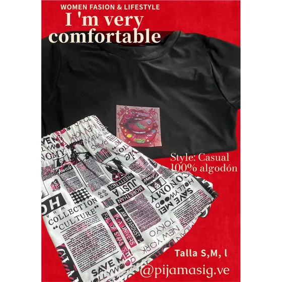 Pijama Comodas Y Elegantes De Casa 100% Algodon