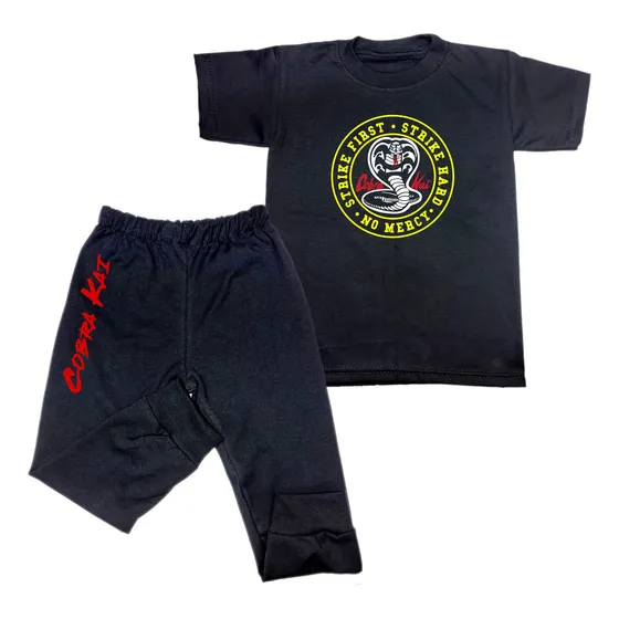 Pijama Fresca Cobra Kai Para Niño Brilla Oscuridad 