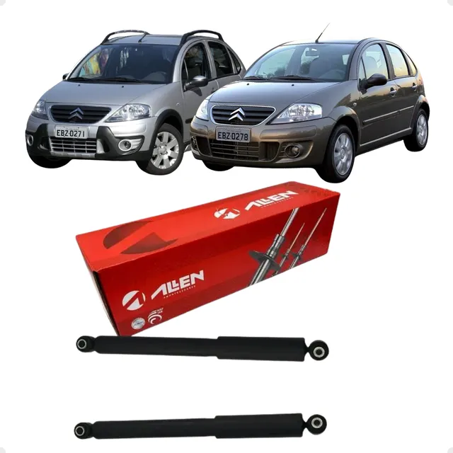 Par Amortecedor Traseiro Citroen C3 1.4 1.6 2000 A 2010 Novo