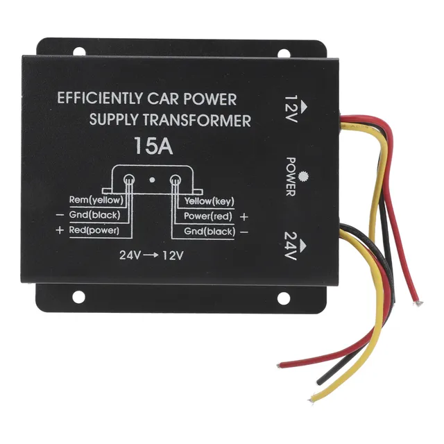Convertidor De Corriente De 24 V A 12 V, Regulador De 15 A,