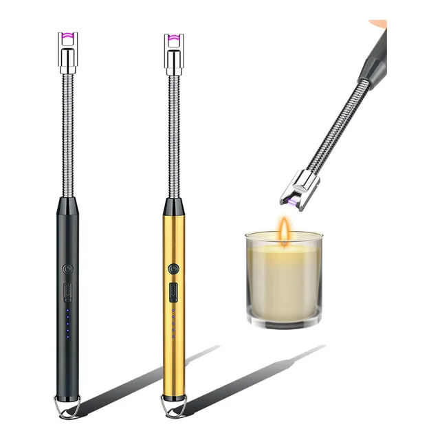 2 Piezas Encendedor Eléctrico De Cocina Recargable Usb Arco