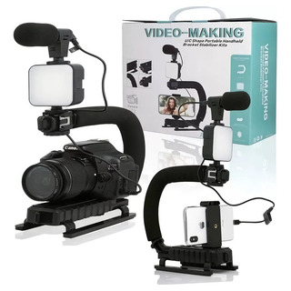 Estabilizador Para Camara Y Celular Kit Vlogger Podcast Estabilizador Para Camara Y Celular Kit Vlogger Podcast
