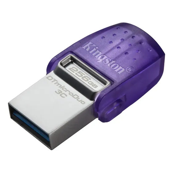 Pendrive Kingston Datatraveler Microduo 3c 256gb Usb Y Usb-c Morado