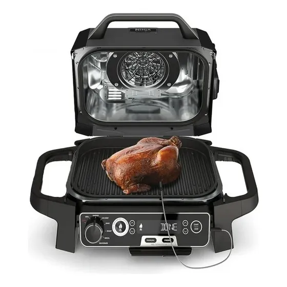 Ninja Parrilla Eléctrica Y Ahumador 7 En 1 Exteriores Og701