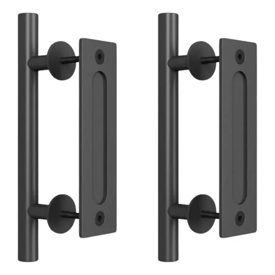 Set De 2 Manijas 30cm Para Puerta Corrediza Tipo Granero