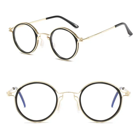 Montura Marco Gafas Redondas Óptica Protección De Luz