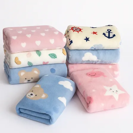 Kit 3 Manta Bebe Cobertor Microfibra Antialérgico Infantil Aleatorio Menina Rosa