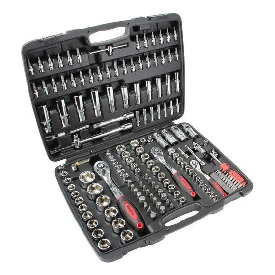 Juego Kit Caja Herramientas Automotriz 171 Pzas Mikels Acabado Cromado