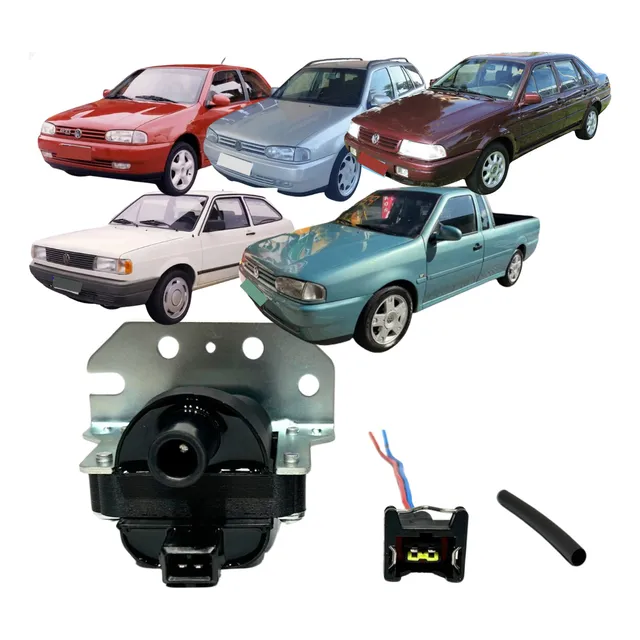 Bobina Ignição C/ Chicote Plug Gol G2/g3 Ap Mi 1.6 1.8 2.0