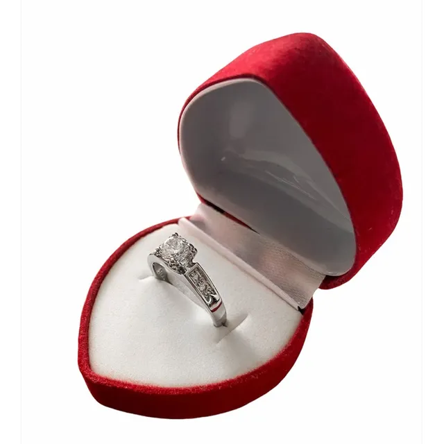 Anillo Compromiso Solitario Pe 925 Talla 7