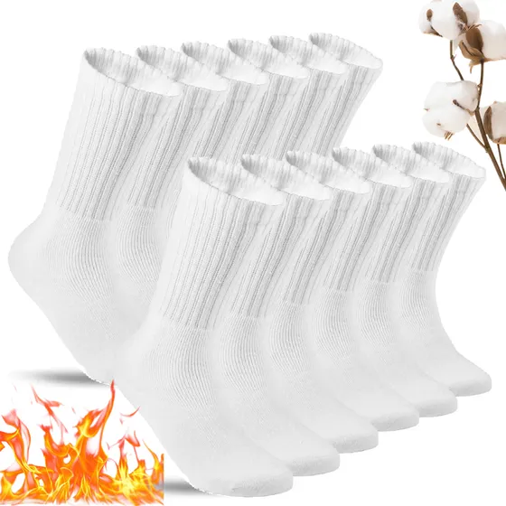12pcs Calcetines  Algodón Deporte Antisudor Transpirable