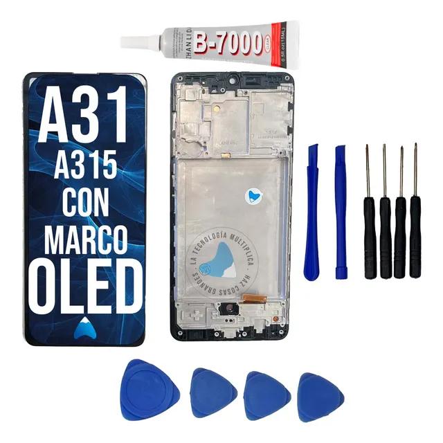 Modulo Para Samsung A31 A315 Oled Marco + Kit Reparacion