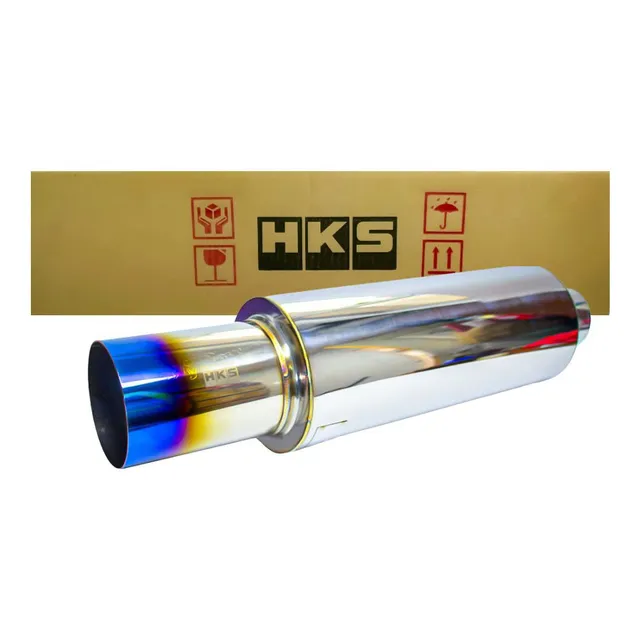 Escape Alto Flujo Muffler Hks Punta Ionizada 2.5- 3.5  Jasma