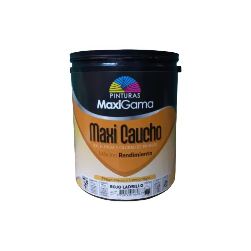 Maxigama Pintura De Caucho Rojo Ladrillo Galon