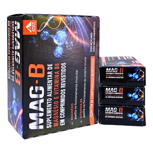Mag-b 60 Comprimidos + 18cps Grátis (78cps) Apsen
