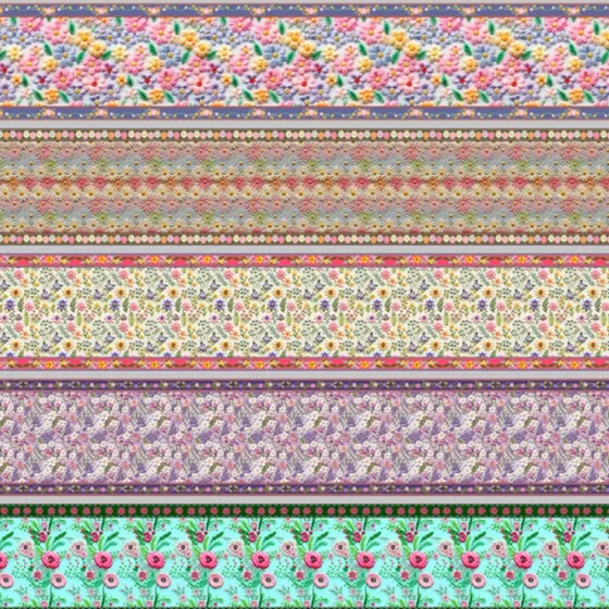 Faixa P/ Pano De Prato Estampa Digital Florescer 0,55x1,50m