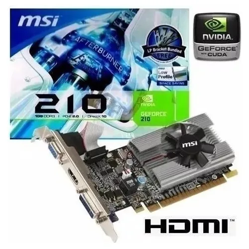 Tarjeta De Video Geforce  210 Ddr3 Pci-e 2.0 Ddr3 1gb 