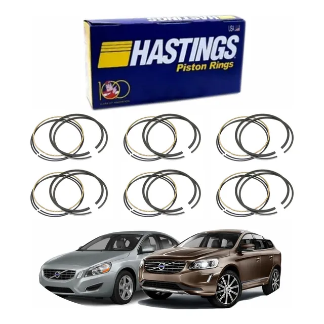 Aneis Pistao Motor Std Volvo S60/v60 3.0 24v 6cc 2008 A 2015