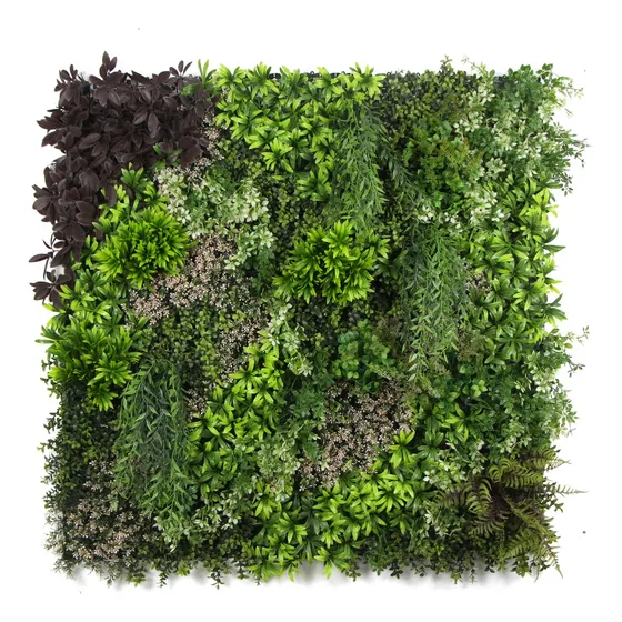 Follaje Artificial Jardín Vertical Bosque Andino 100x100 Cm.