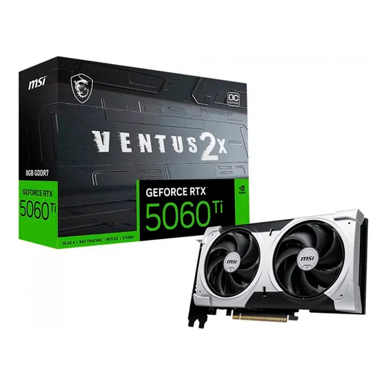 Placa De Vídeo Msi Rtx 5060 Ti 8gb Gddr7 128bits Ventus Plus