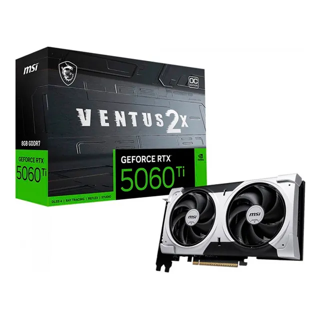 Tarjeta gráfica Nvidia MSI Ventus OC EDITION PLUS RTX 5060 Ti OC Edition 8GB