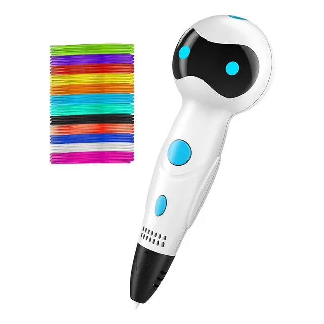 Bolígrafo Impresora 3d Robot Sm-04 + Filamentos 54 Mts Blanc