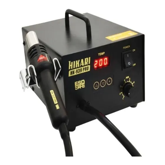 Estação De Retrabalho Em Smd Digital Hikari Hk-939 Pro 220V