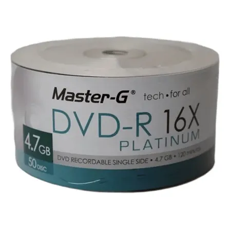 Dvd-r Master-g 16x Pack 50 Unidades