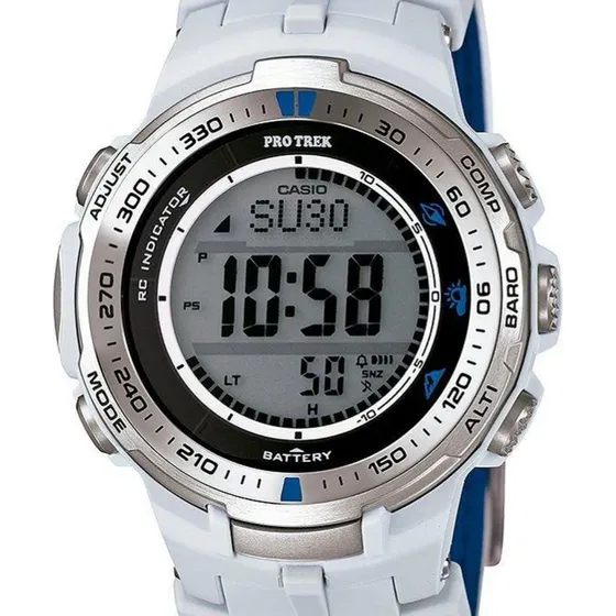 Reloj Hombre Casio Protrek Prw-3000g-7dr Blanco Blanco Gris