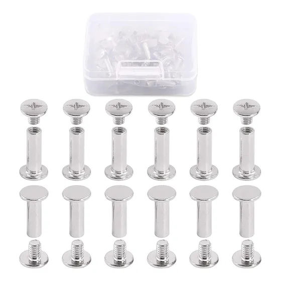 Tornillos Hialitchi, Para Encuadernación, M5x15mm, 50 Jue...
