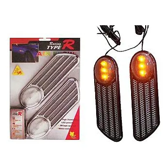 Toma Aire Universal Con Luz Plata
