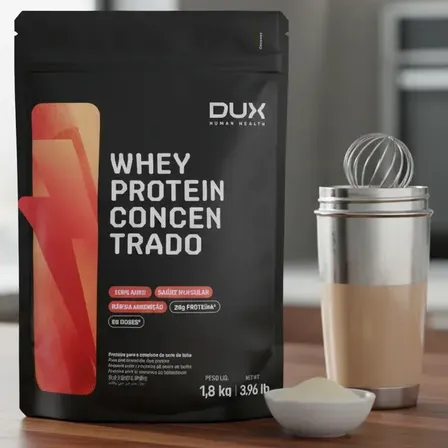 Whey Protein Concentrado - 1,8 Kg Dux Nutrition Sabor Baunilha