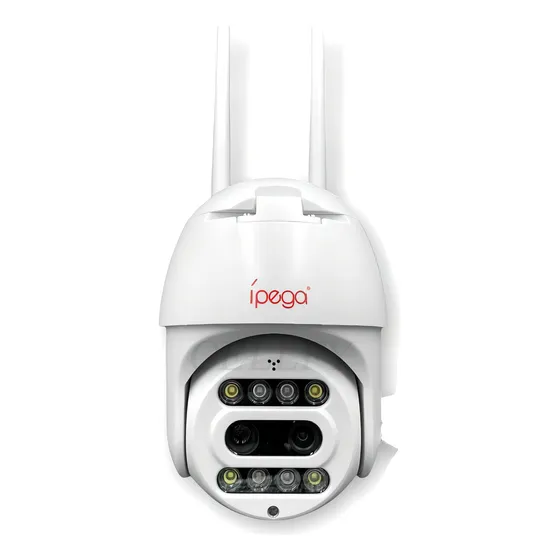 Câmera Externa Ip Dupla Lente Zoom Óptico Noturna Colorida
