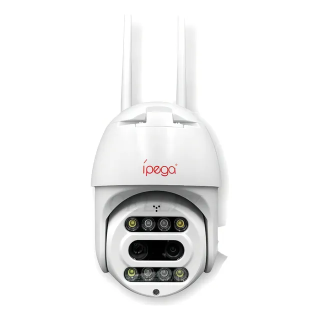 Câmera Externa Ip Dupla Lente Zoom Óptico Noturna Colorida