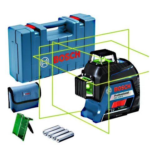 Nivel láser Bosch Gll 3-80 G 360º Green Line